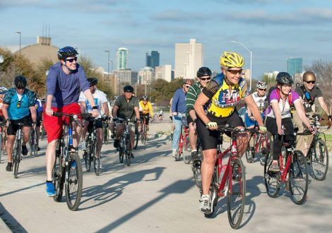 Fort Worth Mayor biking