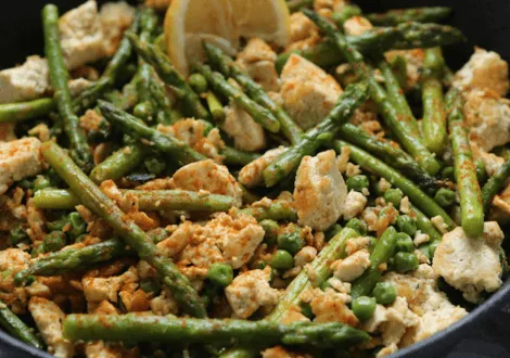 Spring Asparagus Scramble