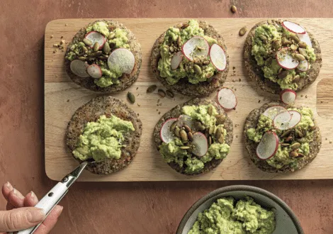 Seedy Avocado Toast Arepas