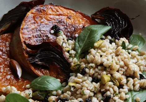 Maple Roasted Pumpkin with Farro