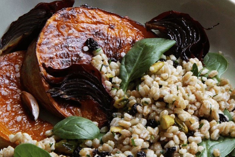 Maple Roasted Pumpkin with Farro