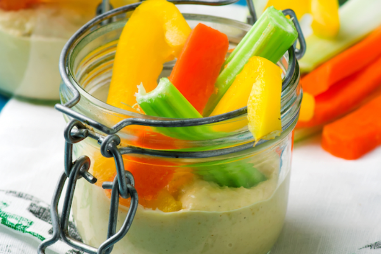 Hummus & Veggies To Go! Image