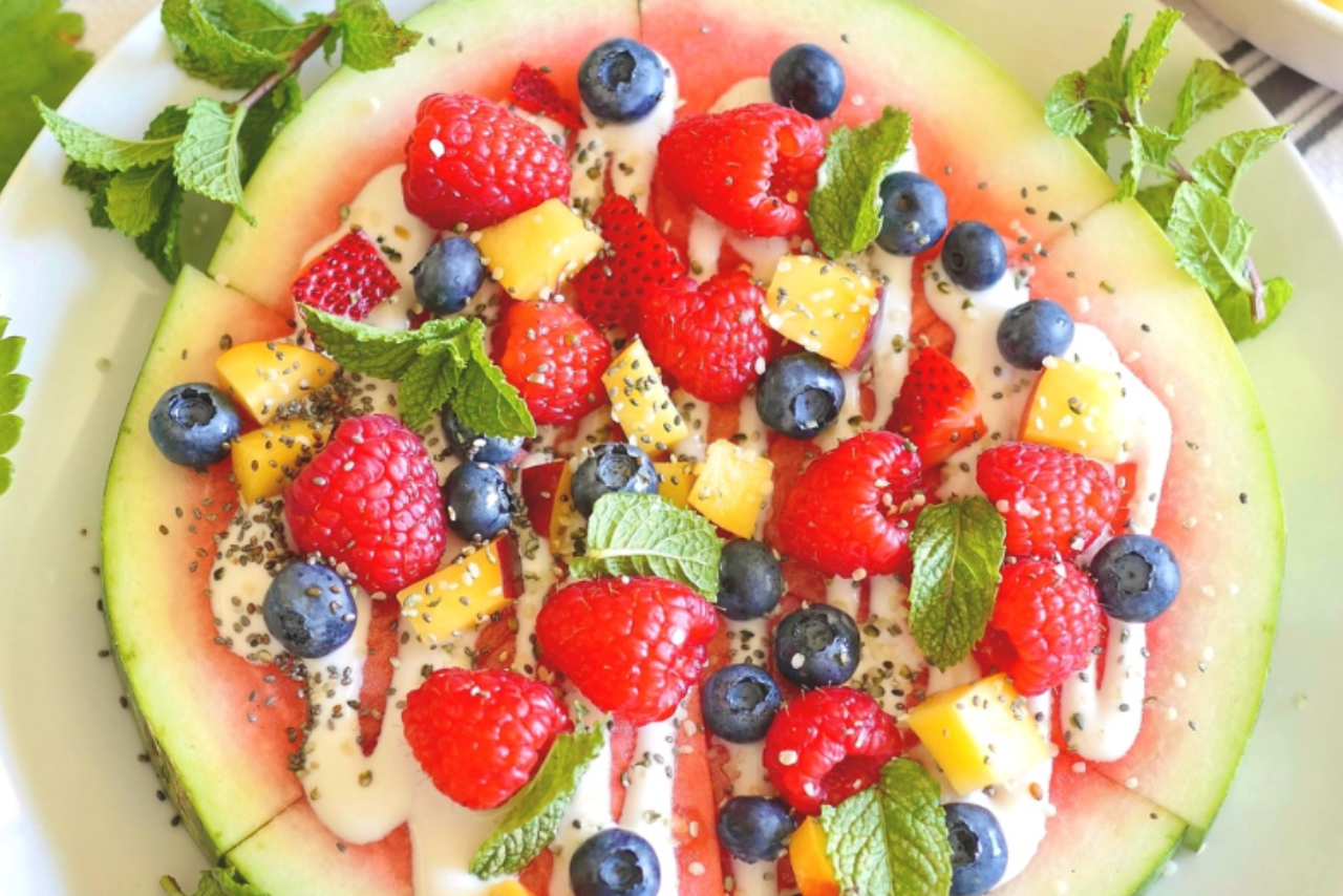 Sweet Sunshine Watermelon Pizza mage